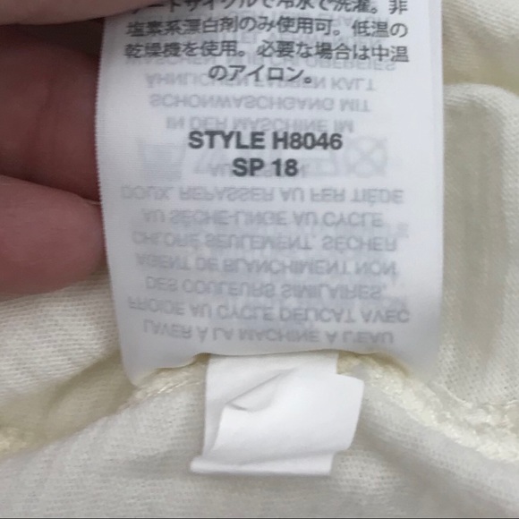 Madewell Whisper Cotton Crewneck Tee Peace Sign S - Picture 5 of 7